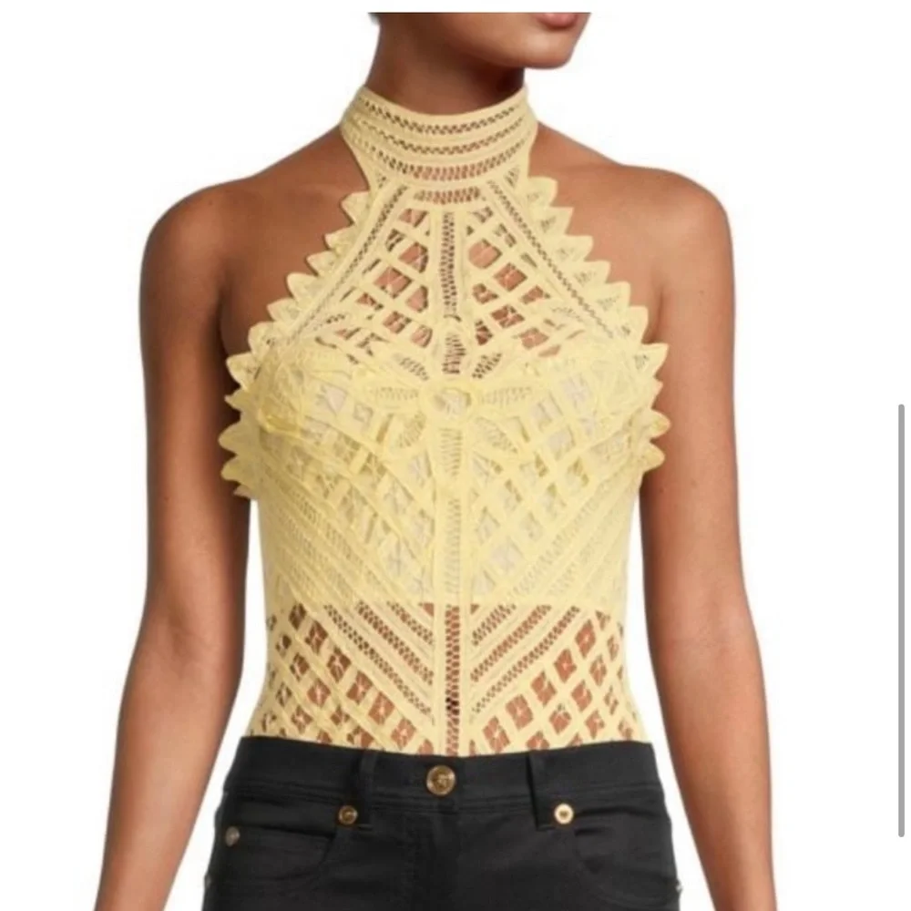 NWOT Free People Be My Battenburg Bodysuit - Picture 3 of 7